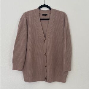 Quince 100 Cashmere Oversized Boyfriend Cardigan Sweater like Jenni kayne cocoon